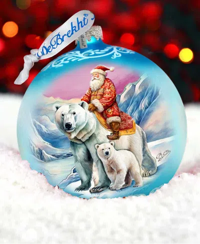 G.debrekht G. Debrekht Arctic Adventurer Le Glass Ornament In Multi