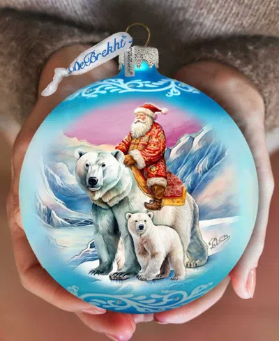 G.debrekht G. Debrekht Arctic Adventurer Le Glass Ornament In Multi