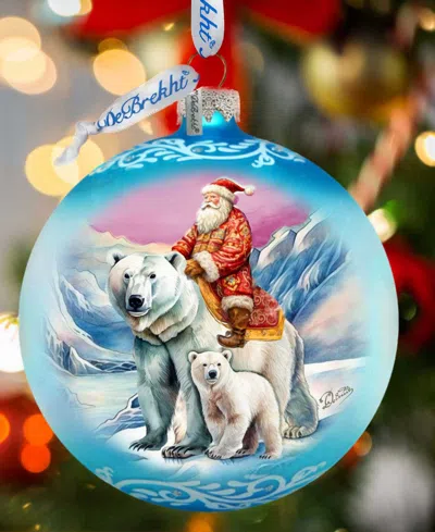G.debrekht G. Debrekht Arctic Adventurer Le Glass Ornament In Multi