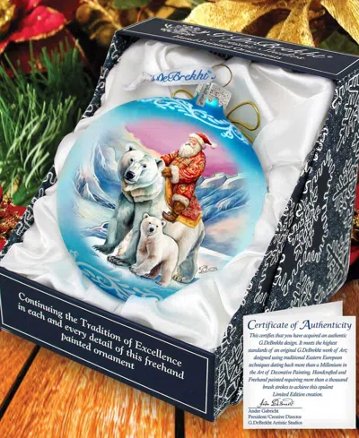 G.debrekht G. Debrekht Arctic Adventurer Le Glass Ornament In Multi