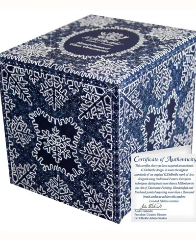 G.debrekht G. Debrekht From Stable To Savior Le Glass Ornament In Red