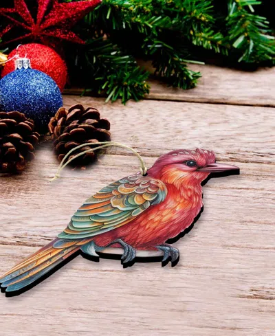 Designocracy Colorful Birds Holiday Ornaments, Set Of 3 In Multi