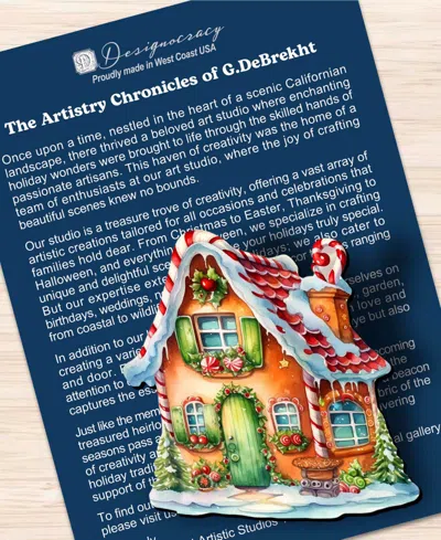 Designocracy Christmas Is Here Clip-on Ornaments, Set Of 3 In Multi