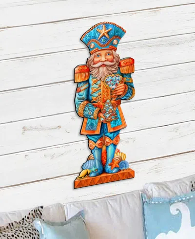 Designocracy Nutcracker Outdoor Door Decor In Multi
