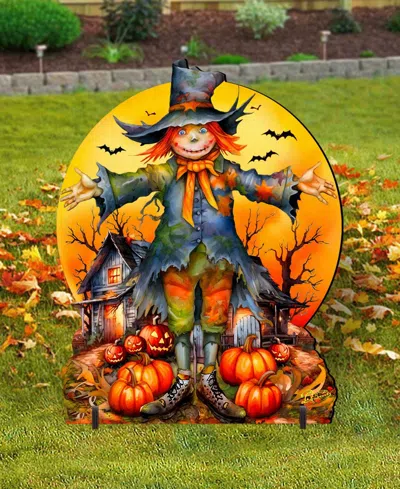 Designocracy Scarecrow Outdoor Decor In Multi