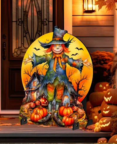 Designocracy Scarecrow Outdoor Decor In Multi