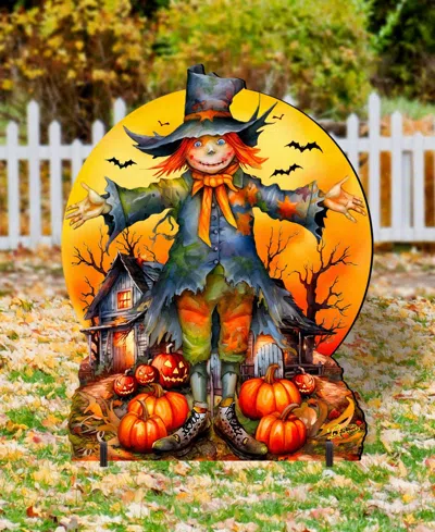 Designocracy Scarecrow Outdoor Decor In Multi