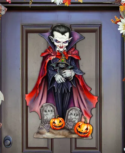 Designocracy Dracula Door Hanger In Multi