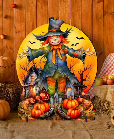 Designocracy Scarecrow Outdoor Decor In Multi