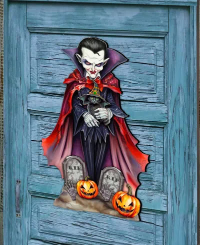 Designocracy Dracula Door Hanger In Multi