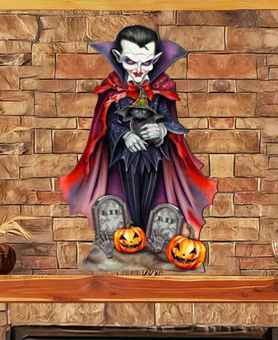 Designocracy Dracula Door Hanger In Multi