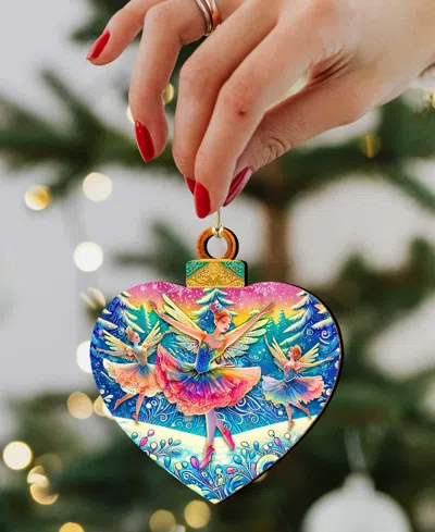 Designocracy Nutcracker Suite Wooden Ornaments, Set 12 In Multi