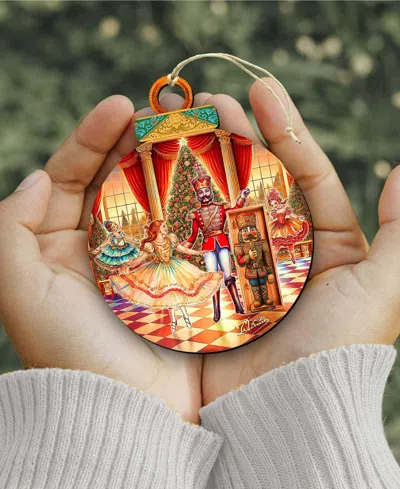 Designocracy Nutcracker Suite Wooden Ornaments, Set 12 In Multi