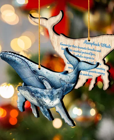 Designocracy Ocean Life Christmas Ornaments, Set Of 3 In Multi