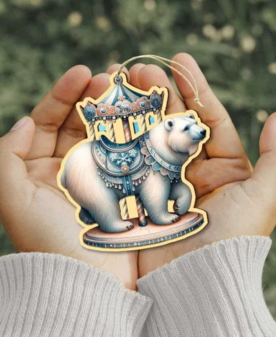 Designocracy Carousel Animals Ornaments, Set Of 12 In Multi