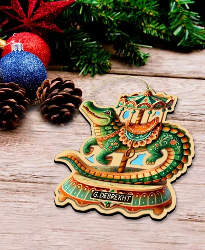 Designocracy Carousel Animals Ornaments, Set Of 12 In Multi