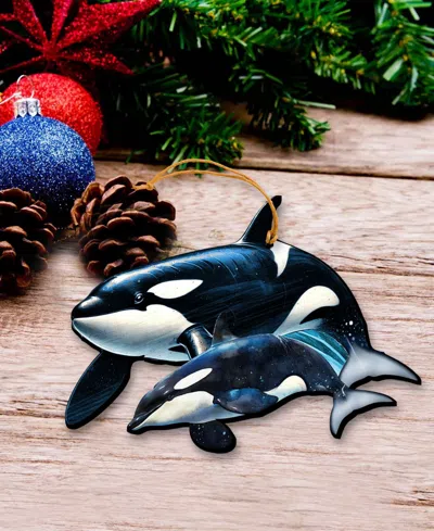 Designocracy Ocean Life Christmas Ornaments, Set Of 3 In Multi