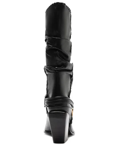 Schutz Sable Pointed Toe Boot In Black