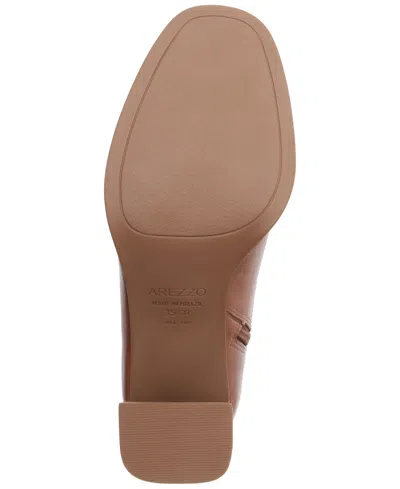 Arezzo Women's Regina Wood Block Heel Booties In Brown