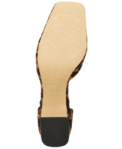 Arezzo Women's Tori Two Piece Low Block Heel Pumps In Animal Print