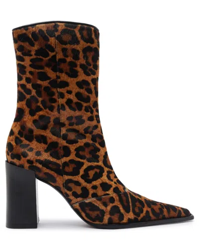 Schutz Raffaela Pointed Toe Bootie In Brown
