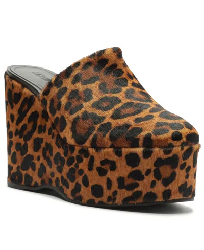 Schutz Sierra Platform Clog In Leopard, Women's At Urban Outfitters In Brown
