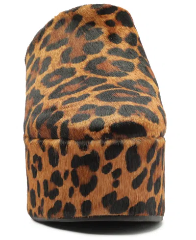 Schutz Sierra Platform Clog In Leopard, Women's At Urban Outfitters In Brown