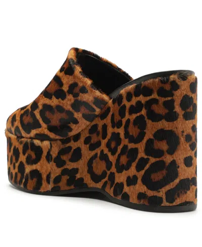 Schutz Sierra Platform Clog In Leopard, Women's At Urban Outfitters In Brown