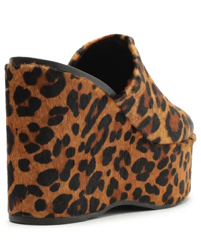 Schutz Sierra Platform Clog In Leopard, Women's At Urban Outfitters In Brown