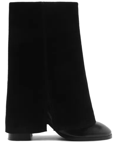 Arezzo Women's Harper Fold Over Booties In Black
