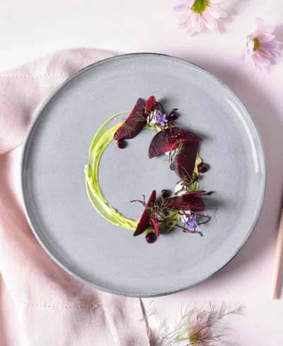 Porto Brasil Stoneware Buffer Dinner Plates, Set Of 6 In Gray