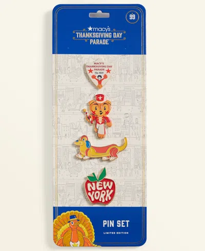 Macy's Thanksgiving Day Parade 4-pack Pin Set,  Exclusive In Gold