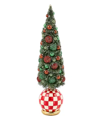 Mackenzie-childs Mackenzie Childs Check It Out Illuminated Large Tree In Green