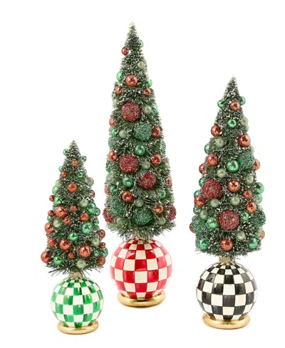 Mackenzie-childs Mackenzie Childs Check It Out Illuminated Large Tree In Green