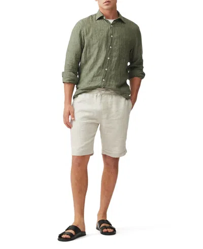 Rodd & Gunn Linen 9 Resort Shorts In White