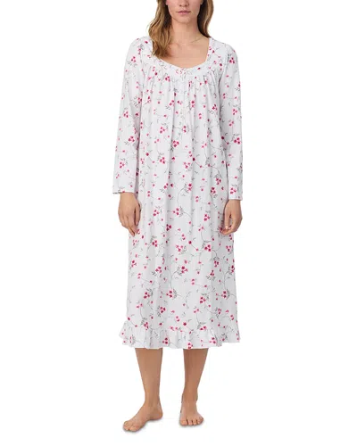 Eileen West Long Sleeve Cotton Jersey Long Nightgown