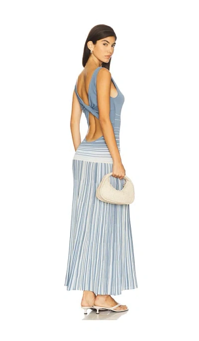 Faithfull The Brand Xyla Maxi Dress In Blue