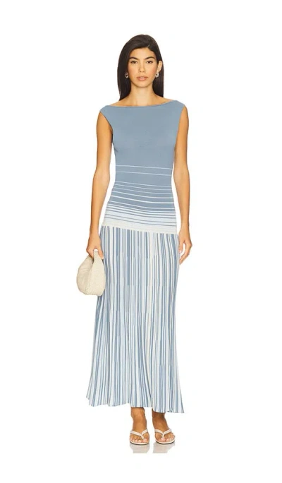 Faithfull The Brand Xyla Maxi Dress In Blue