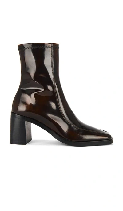 Tony Bianco Dusty Block Heeled Ankle Boots In Burgundy