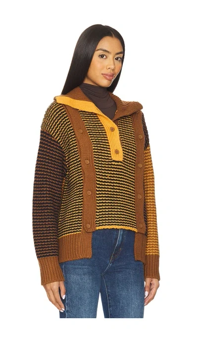 Ph5 Joris Chunky Sweater In Brown