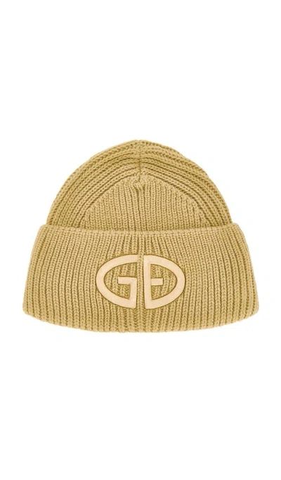 Goldbergh Womens 7484 Caramello Valerie Logo-embroidered Knitted Bean In Brown