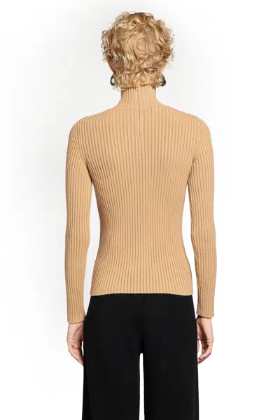 Max Mara Wool And Cashmere Turtleneck Sweater In Gold