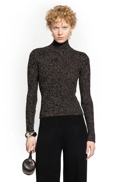 Max Mara Wool And Cashmere-blend Turtleneck Sweater In Black