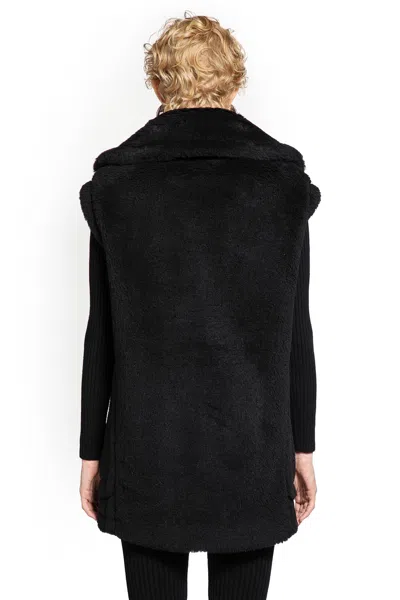 Max Mara Woman Black Coats In Black