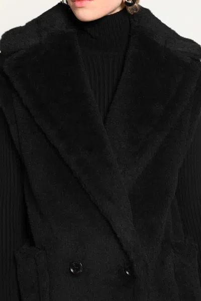 Max Mara Woman Black Coats In Black