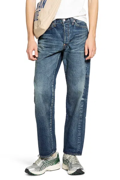 Human Made Man Blue Jeans In Blue