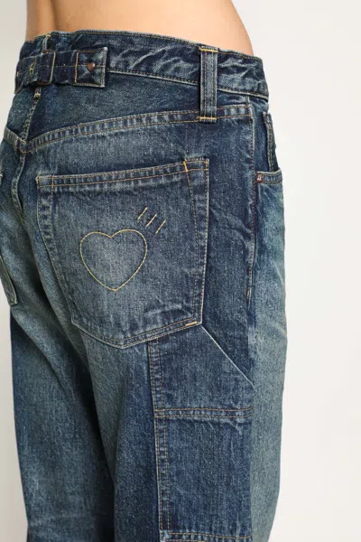 Human Made Man Blue Jeans In Blue