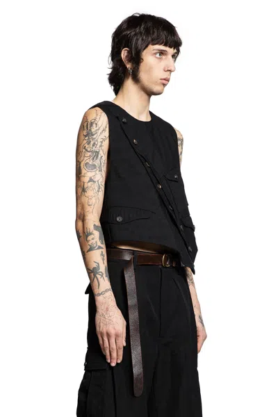 Ziggy Chen Asymmetric Waistcoat In Black