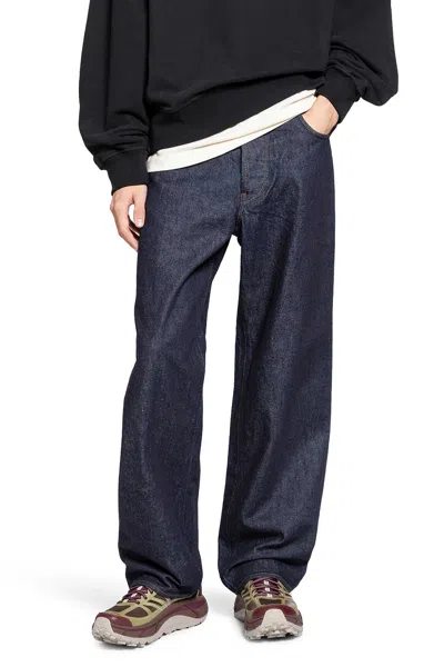Stone Island Regular-straight-fit Five-pocket Jeans With Rinsed Finish In Blue