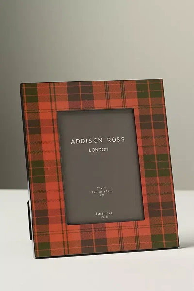 Addison Ross Tartan Lacquer Picture Frame In Multi